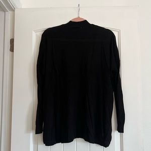 Monika - Lightweight Black Tunic Turtleneck - S